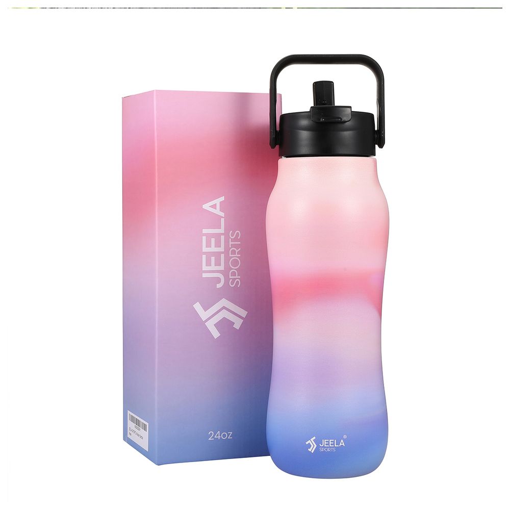 بيمبلي - زمزمية ترمس معزولة بالتفريغ من الهواء - وردي صحراوي - 709 مل