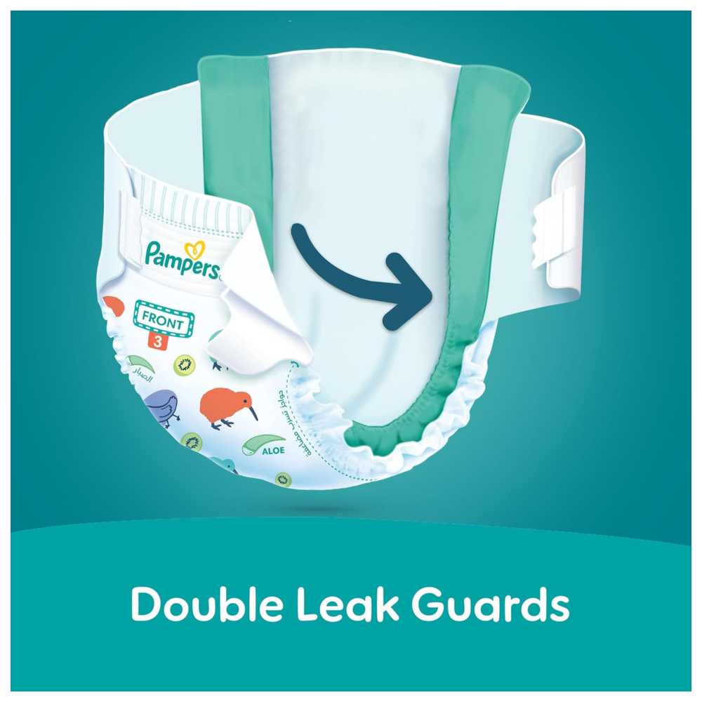 بامبرز - حفاضات أطفال للحماية من الطفح الجلدي - صندوق جامبو - حجم 4 - 9-14 كجم - 44 حفاض