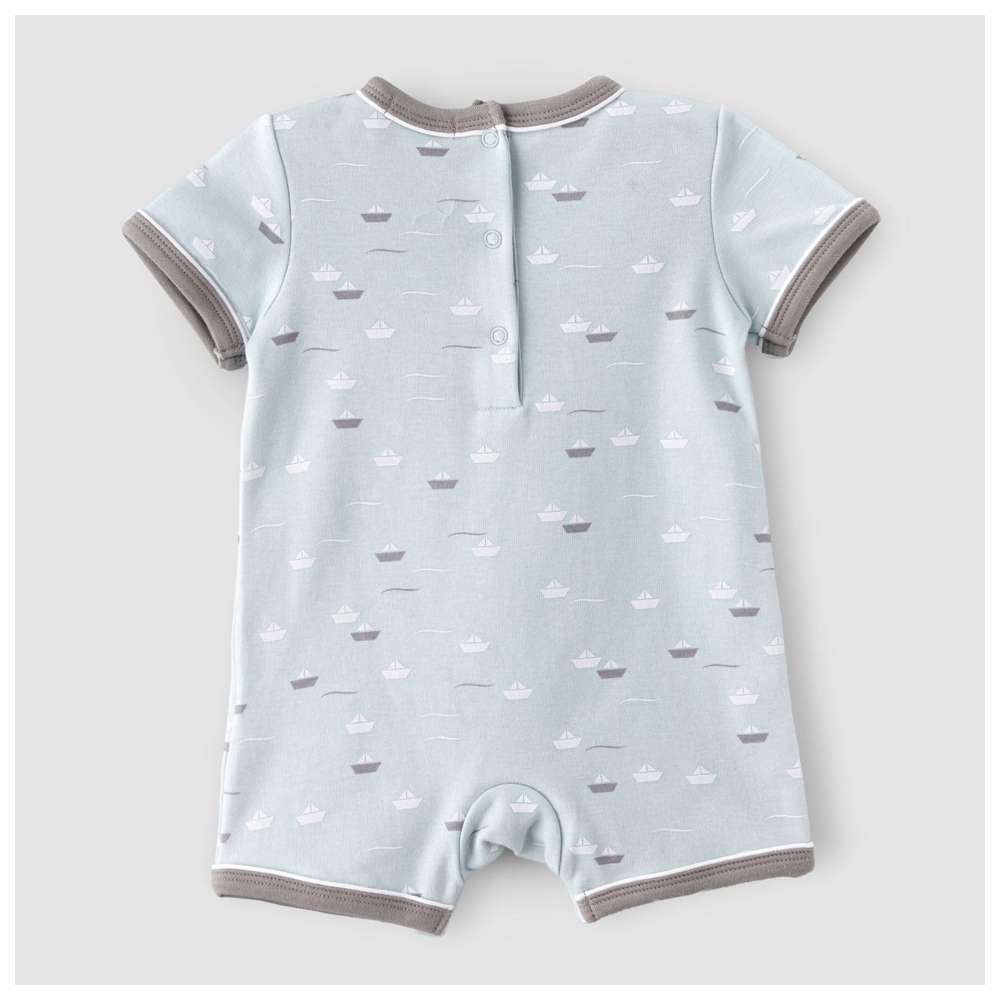 Boo Boo - Baby Boy Romper - Blue