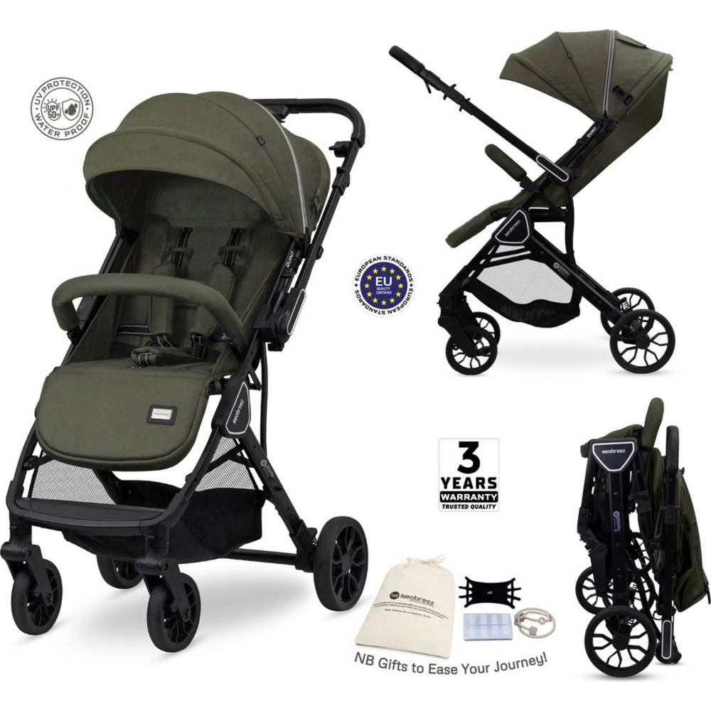 Neobreez - Quint Reversible Stroller Travel Stroller  -  Green