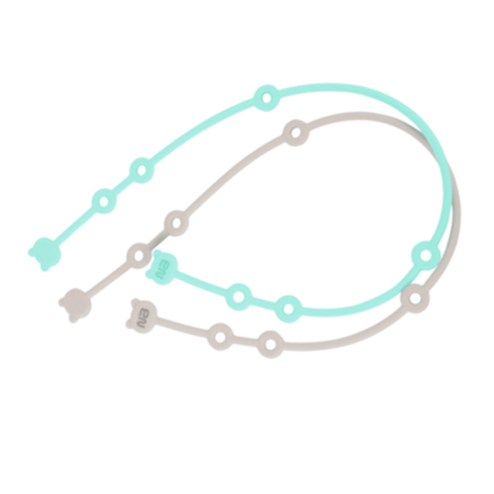 Neobreez - Silicone Strap For Pacifiers, Toys, Teethers & Bottles - Pack of 2