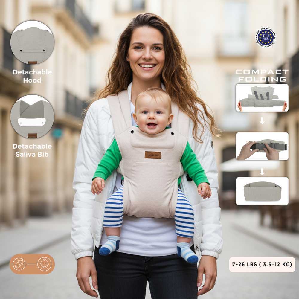 Neobreez Zavii Convertible Baby Carrier, Newborn-Toddler - Cream