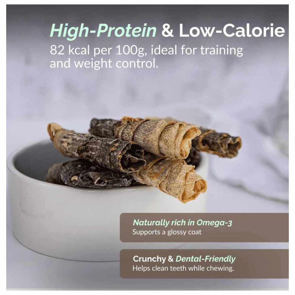 O2 Pets - Super Snack Dog Treats - Fish Chips - 70 gm