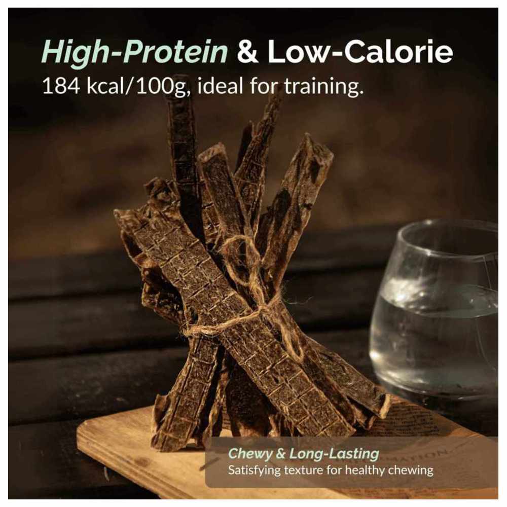 O2 Pets - Super Snack Dog Treats - Beef Straws - 70 gm