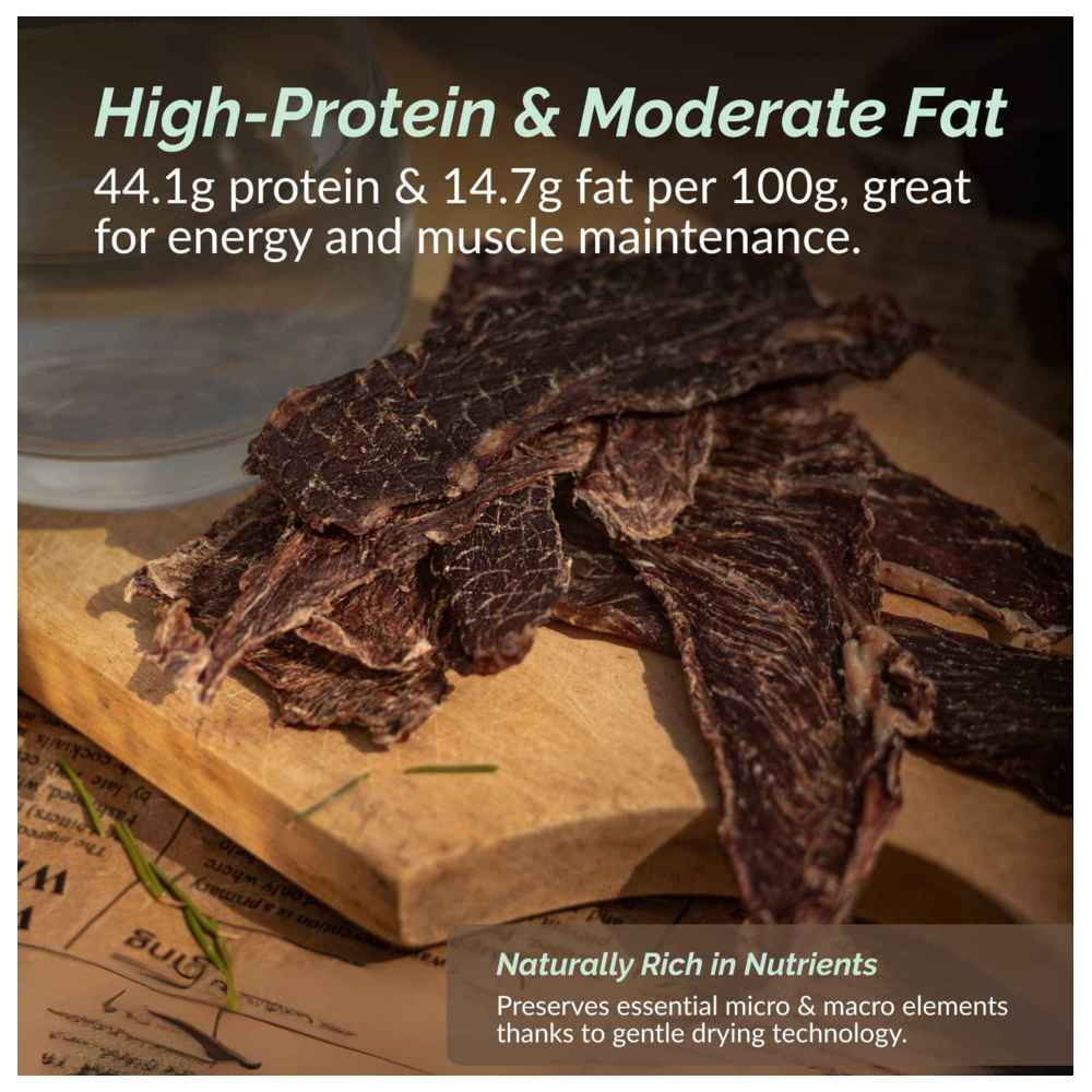 O2 Pets - Super Snack Dog Treats - Beef Strips - 50 gm