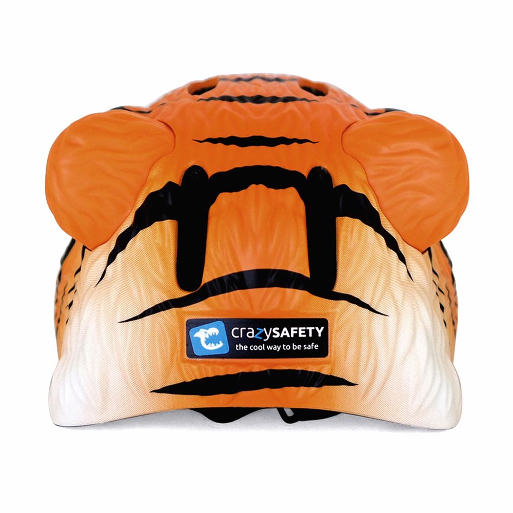 Crazy Safety - Bicycle Helmet - Tiger - Orange - 49-55cm