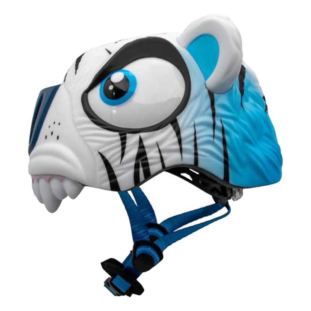 Crazy Safety - Bicycle Helmet - Tiger - White - 49-55cm