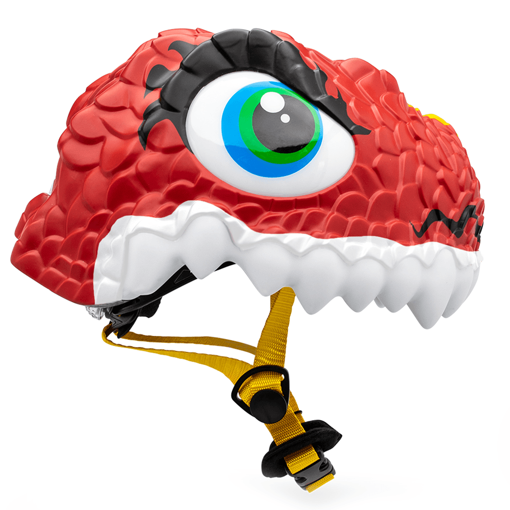 Crazy Safety - Bicycle Helmet - 49-55cm - Dragon - Red