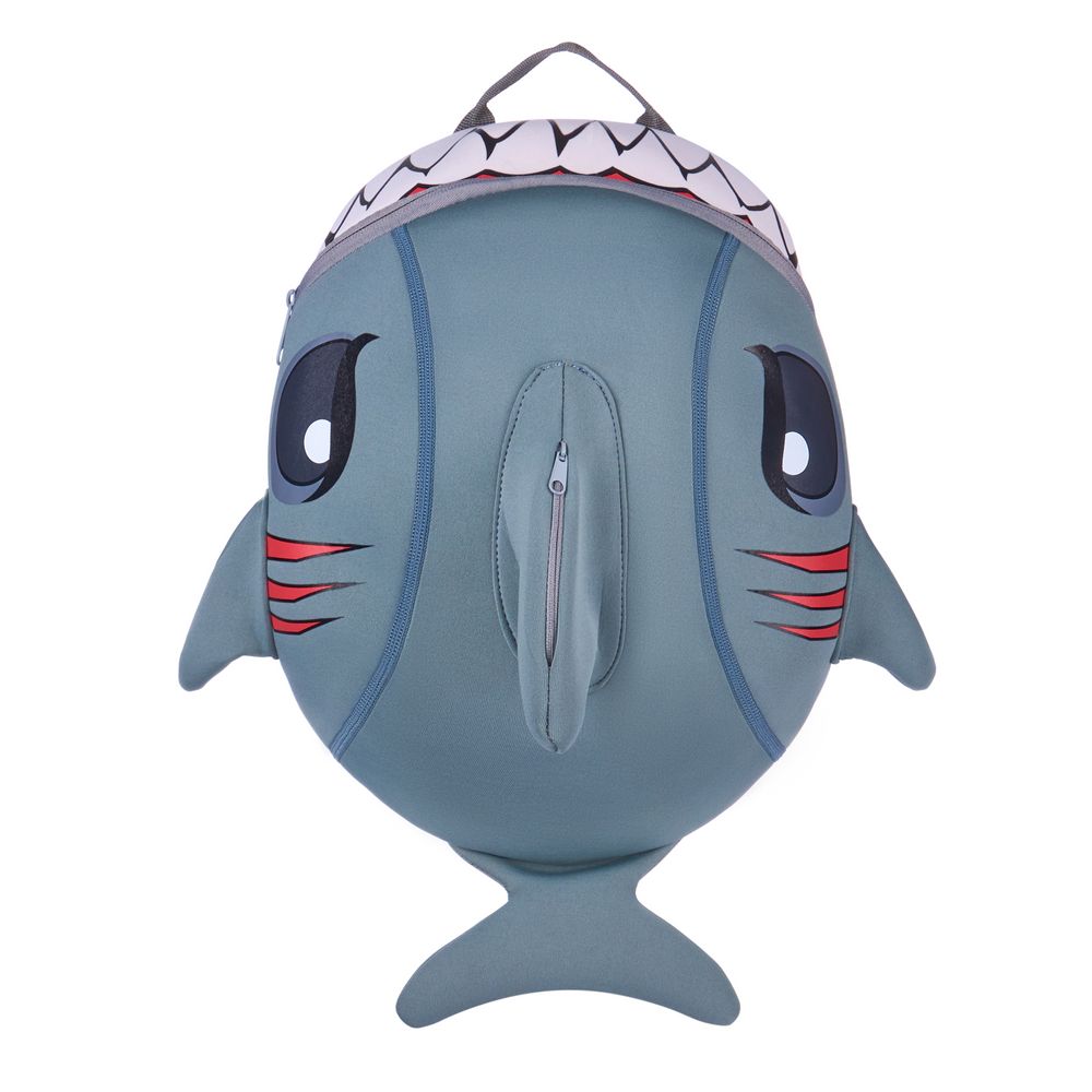 Crazy Safety - Children Backpack - Shark - Grey - 15.7-Inch/40cm
