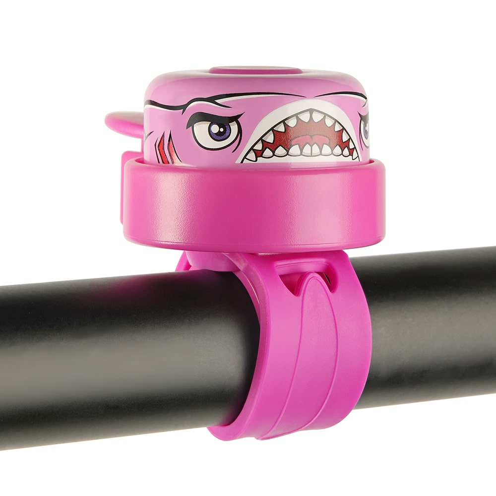 Crazy Safety - Bicycle Bell - Shark - Pink
