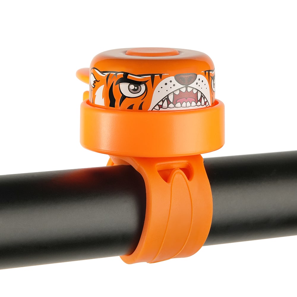 Crazy Safety - Bicycle Bell - Tiger - Orange