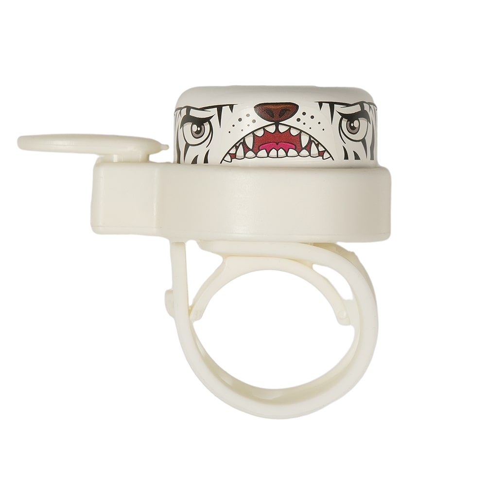 Crazy Safety - Bicycle Bell - Tiger - White