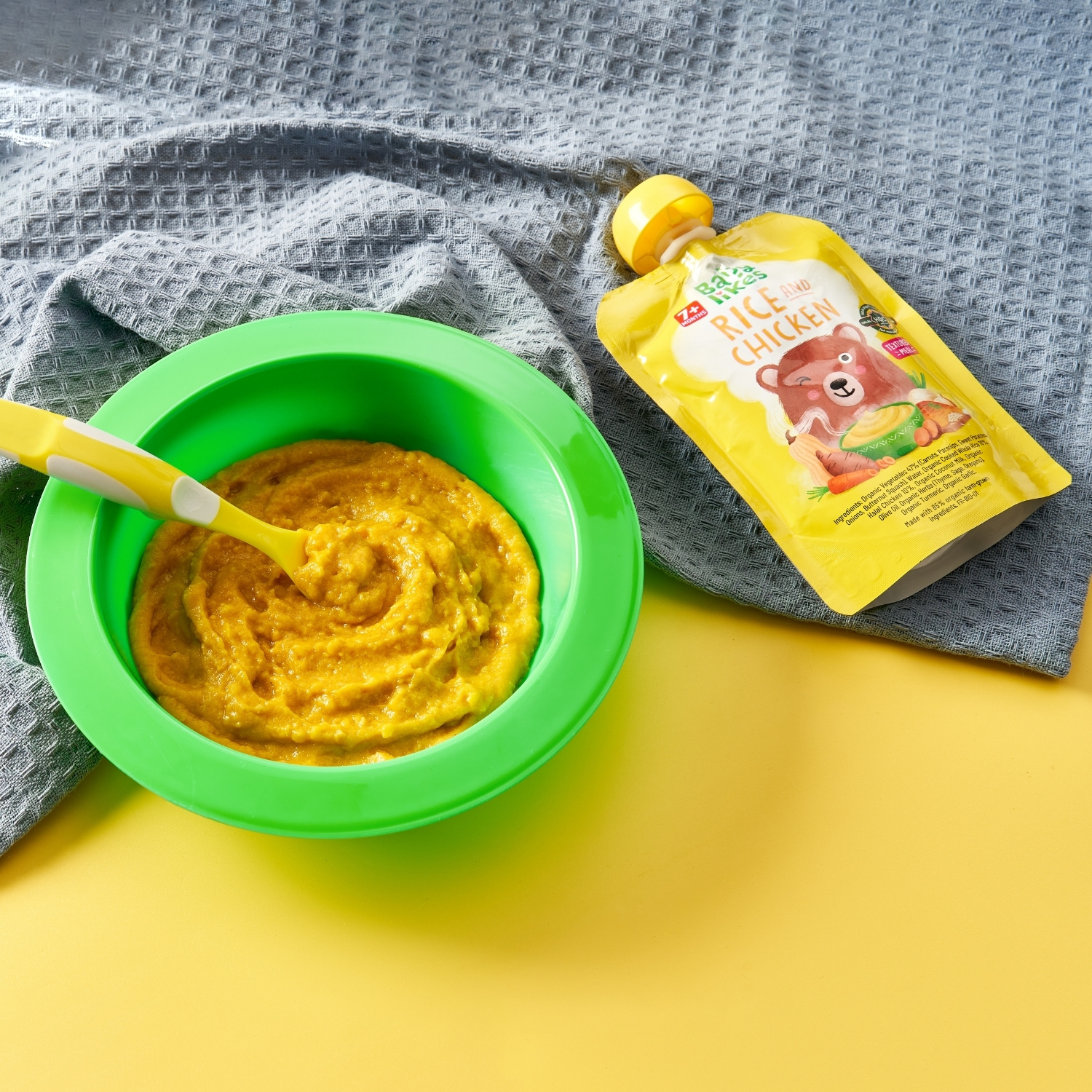 Babylikes - Rice And Chicken Baby Food Pouch Stage 2 - Pack of 12 - 130 gm