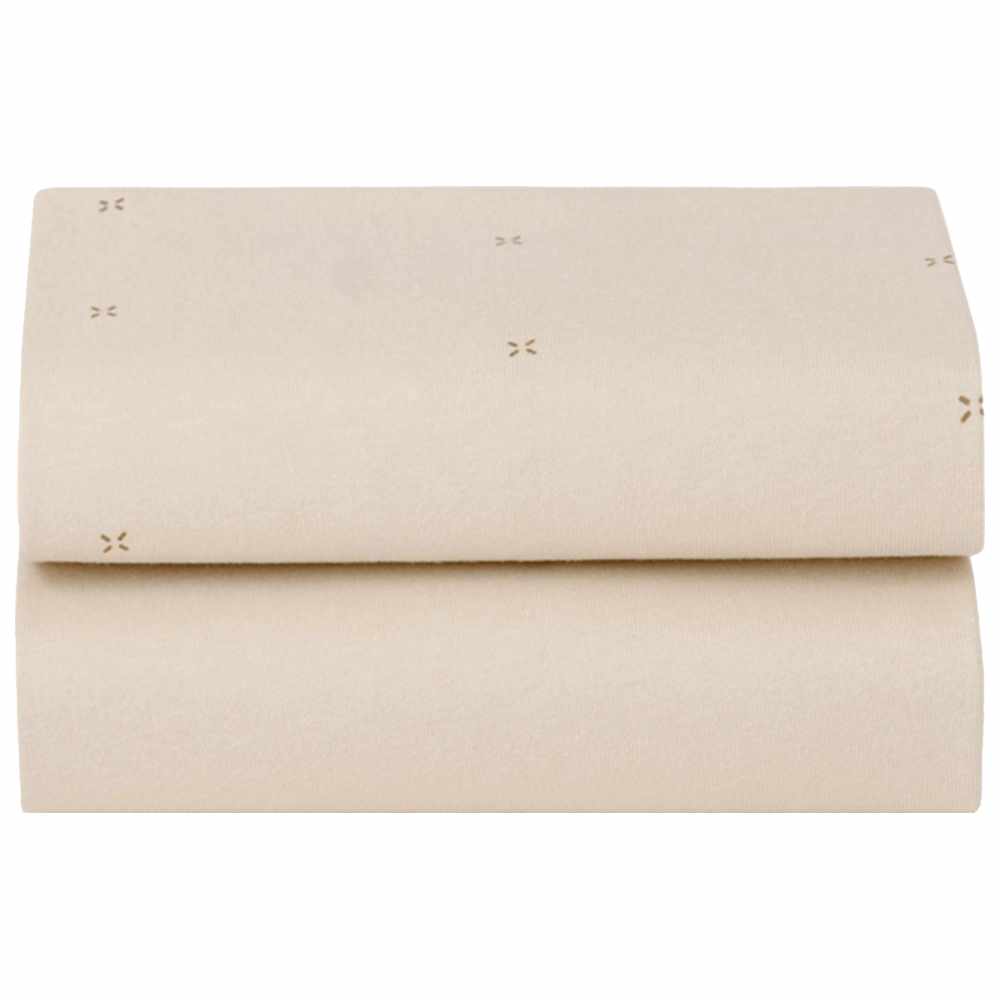 Snuz - Crib Fitted Sheets - Cashmere/Cross - Pack of 2