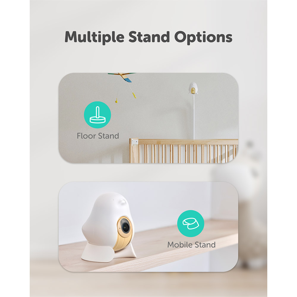 كيوبو إيه آي - جهاز مراقبة ذكي للأطفال 3 - أبيض