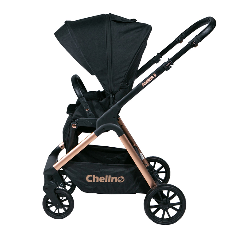 Chelino - Amber Stroller - Black/Gold