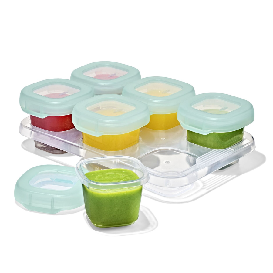 Oxo-Tot - Baby Blocks Opal Food Storage Containers - Pack of 6 - 59 ml