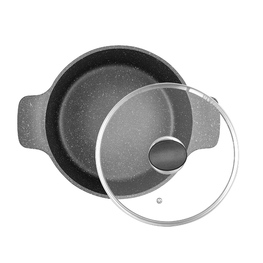 سونكس - مجموعة أواني طهي أوميغا سوبر غير لاصق - رخامي رمادي - 8 قطع