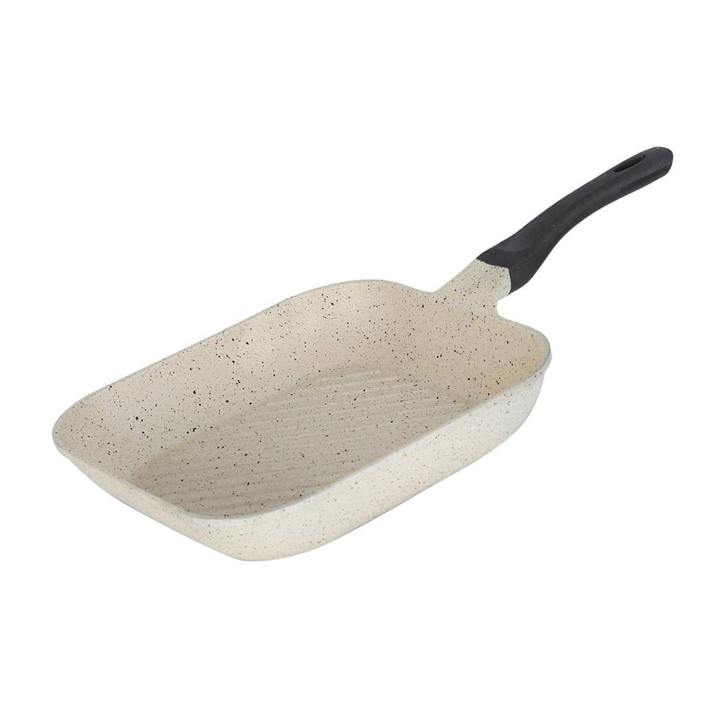 سونكس - مقلاة شوي إيدن غير لاصقة - رخامي أبيض - 28 سم