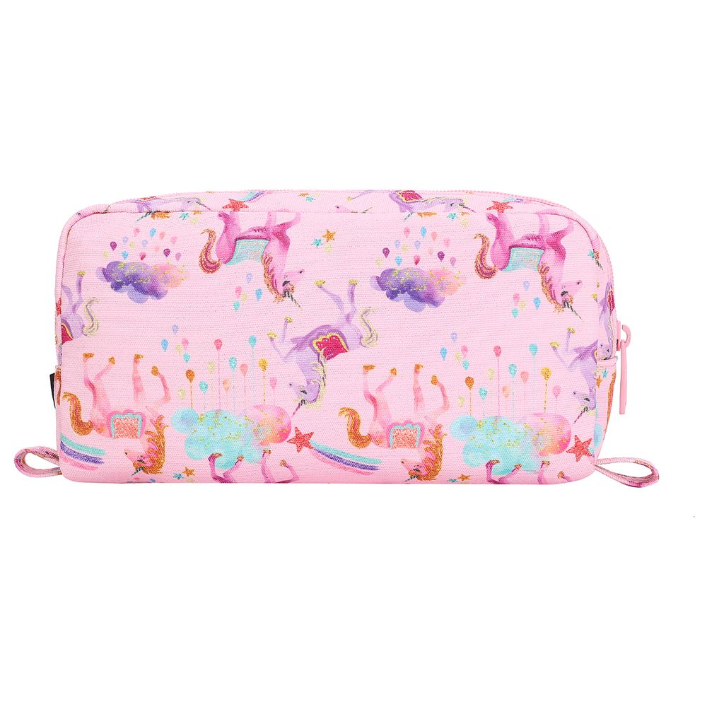 Cubs - Shiny Fabric Pencil Case - Rose Pink