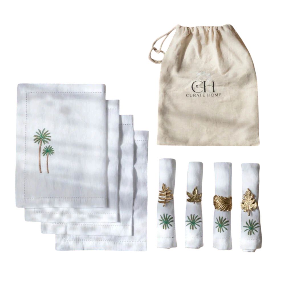 Curate Home - Firoze Table Linen Set - 12 Pcs