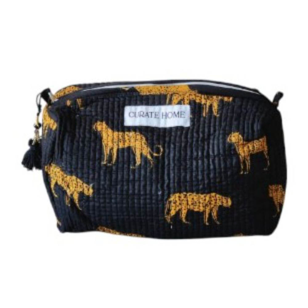 Curate Home - Block Printed Pouch - Style May Vary - 1Pc