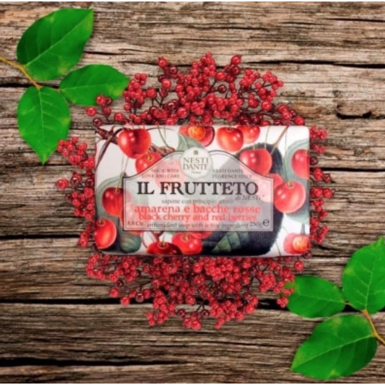 نيستي دانتي - إيل فروتيتو - صابون كرز أسود وتوت أحمر - 250 جم