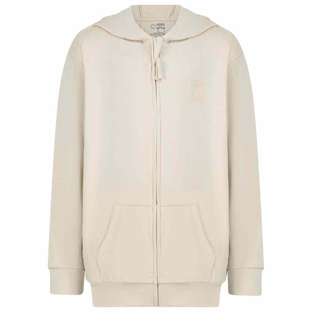 Sashi - Kid's Cloud Dream Solid Zip-Up Jacket - Beige
