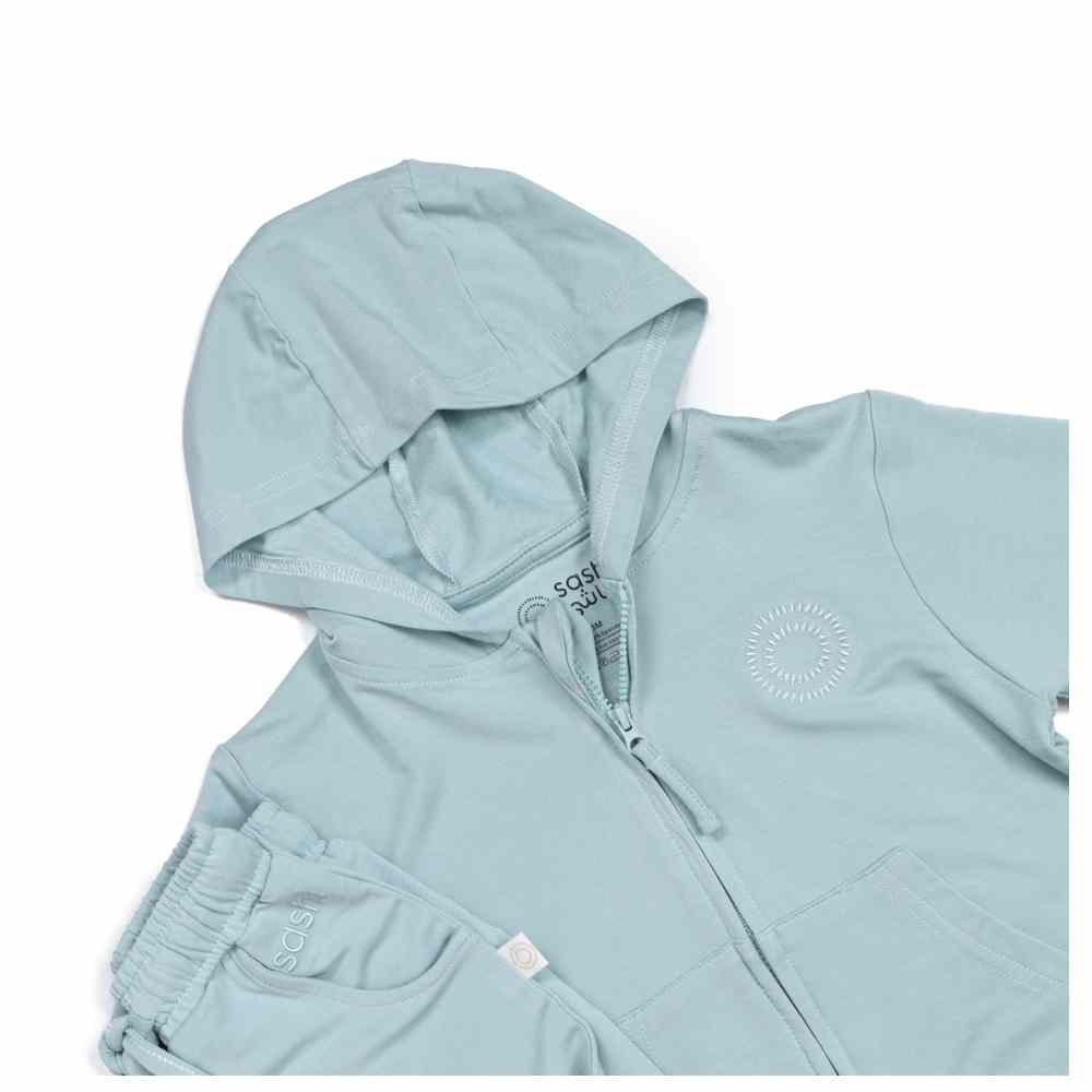 Sashi - Kid's Cloud Dream Solid Zip-Up Jacket - Blue