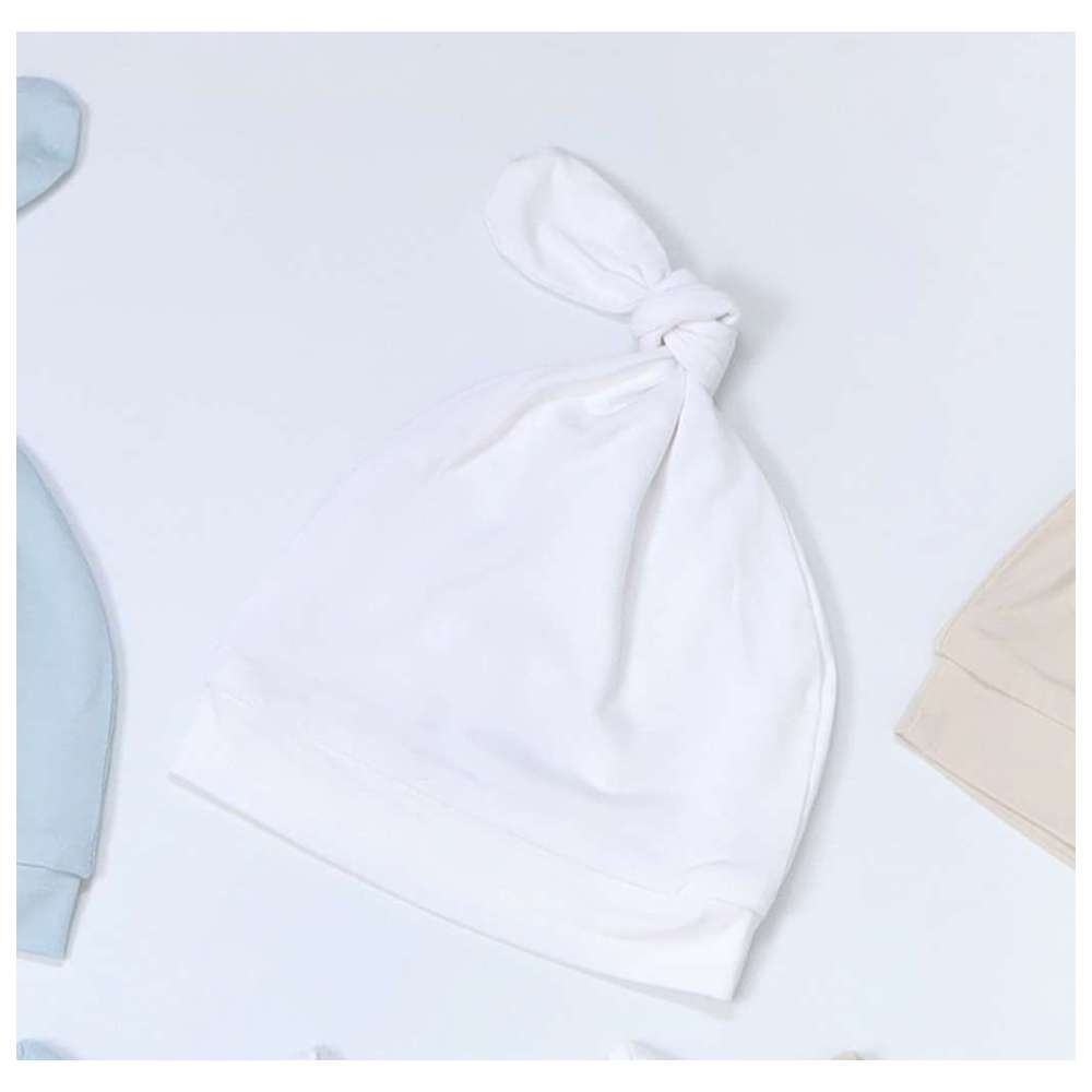 Sashi - Baby Beanie Cap - White