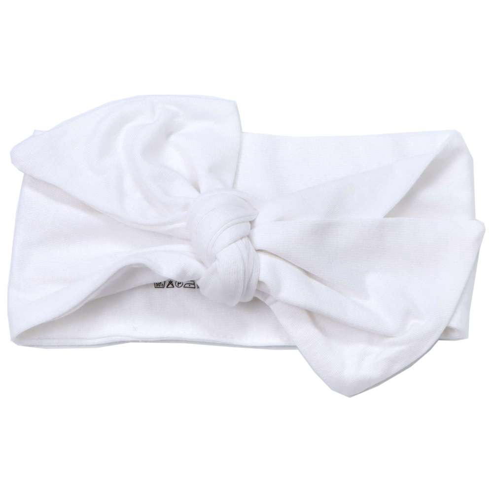 Sashi - Baby Bow Headband - White