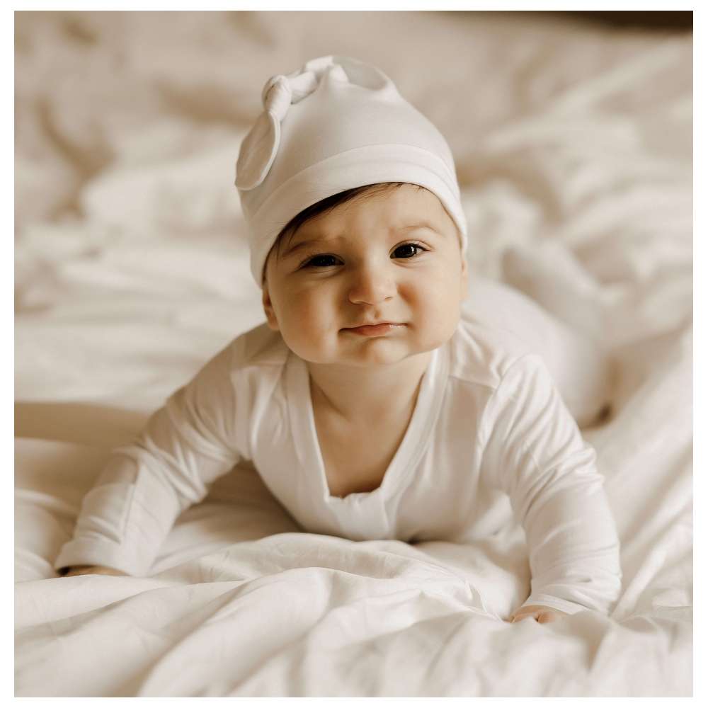 Sashi - Baby Comfort Footed Sleepsuit - White