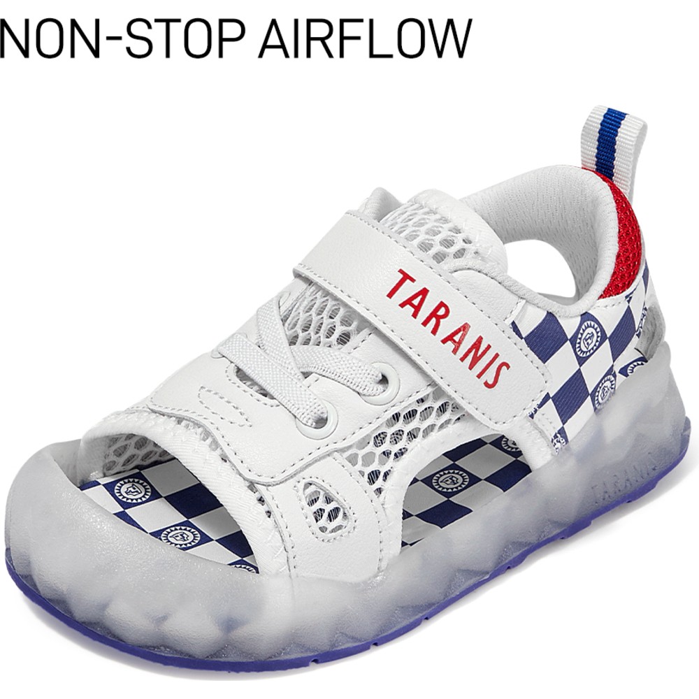 Taranis - Boy's Mesh & Rubber Sandals - Blue/White