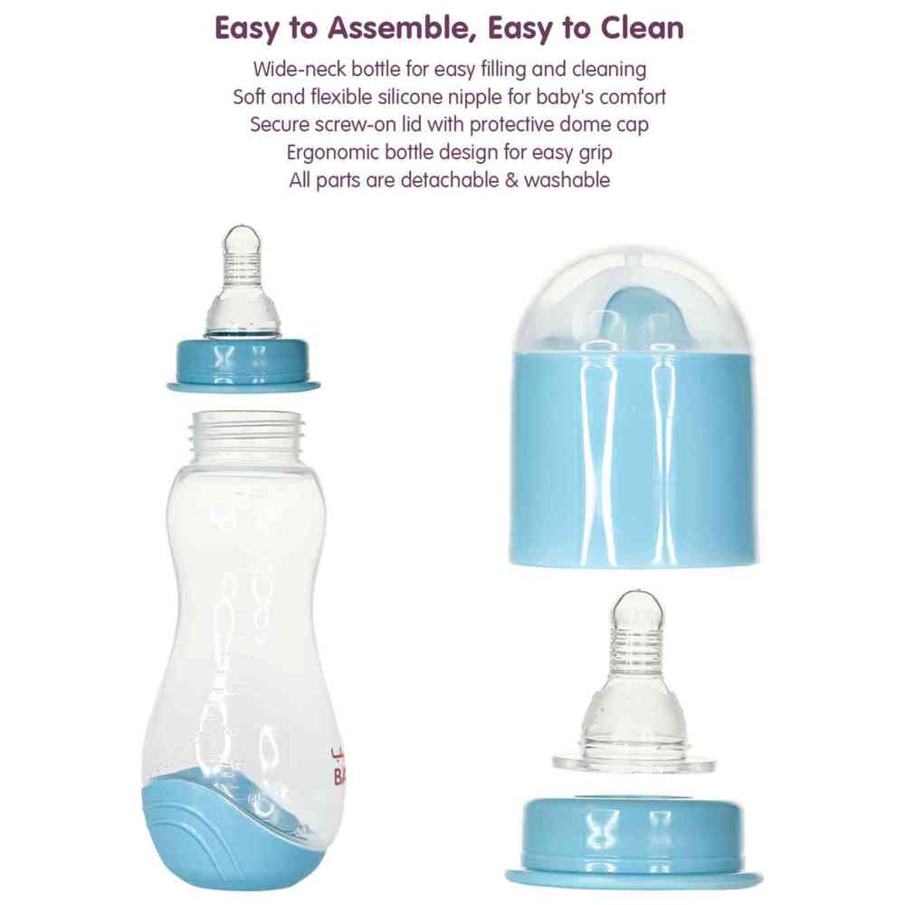 بيبي - زجاجة رضاعة للأطفال - تدفق متوسط - 250 مل