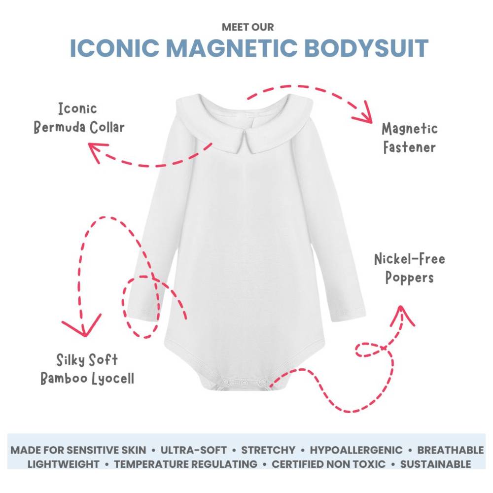 Atlas & Maya - Iconic Organic Bamboo Bodysuit - White