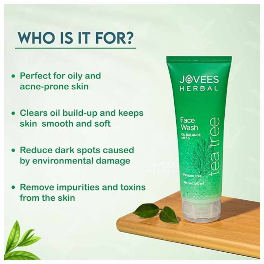 Jovees Herbal - Oil Balance Tea Tree Face Wash - 120 ml