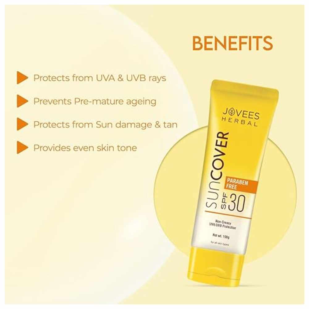 Jovees Herbal - Suncover SPF 30 - 100 gm