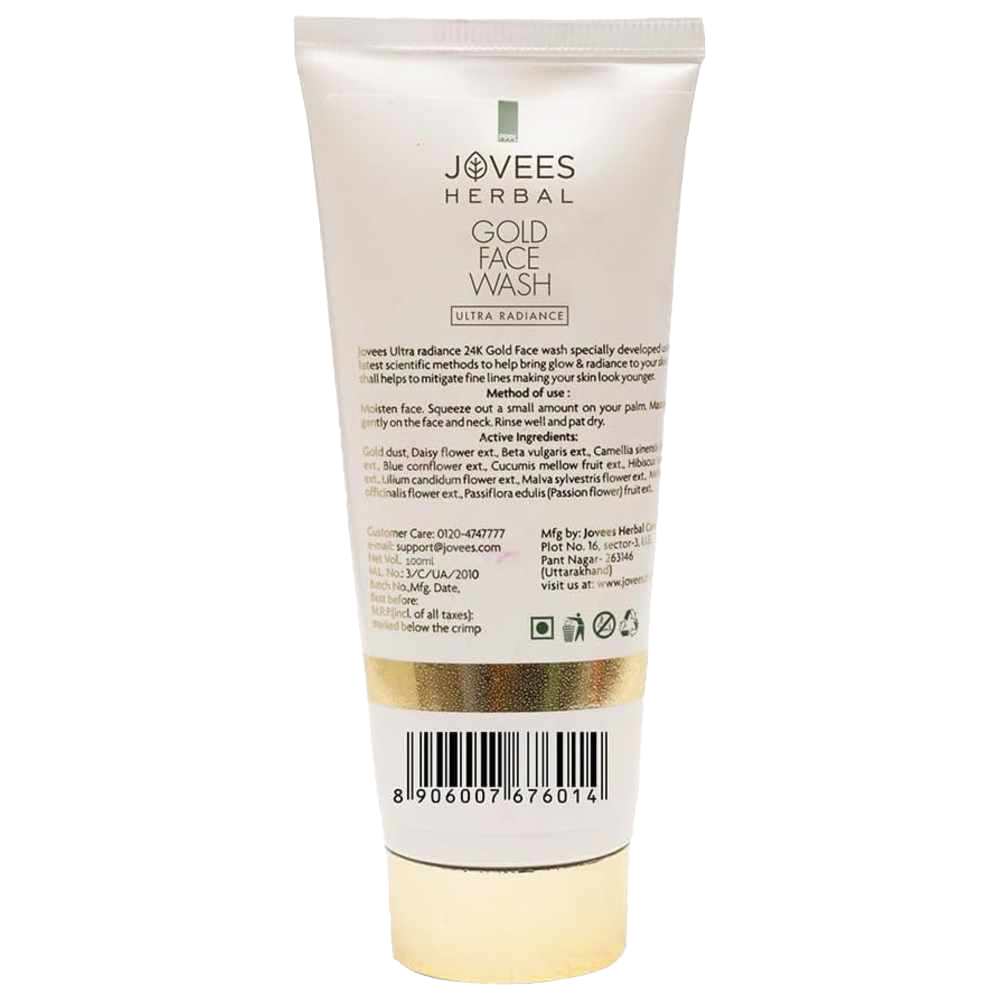 Jovees Herbal - Ultra Radiance Gold Face Wash - 100 ml