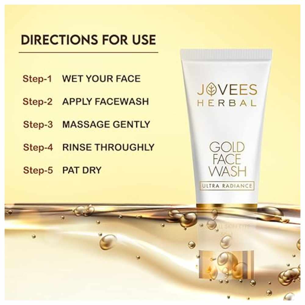 Jovees Herbal - Ultra Radiance Gold Face Wash - 100 ml