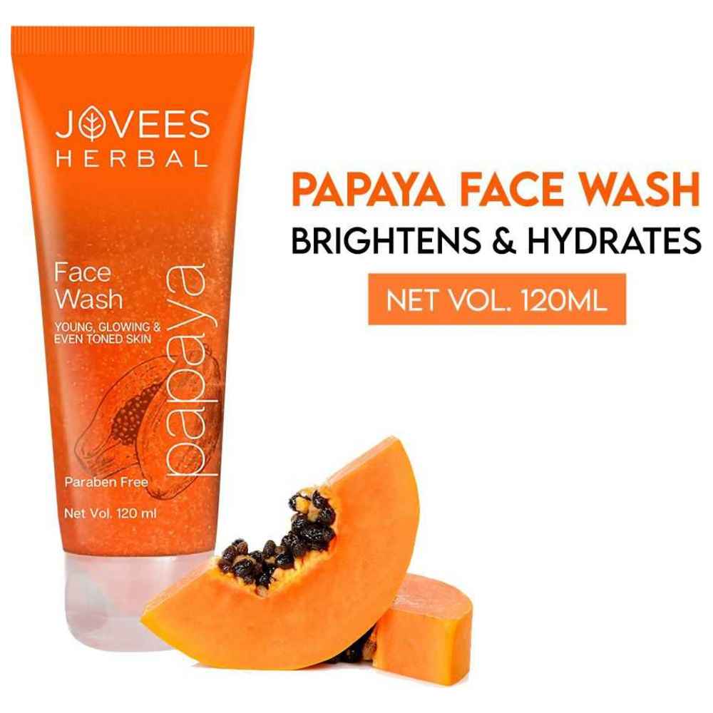 Jovees Herbal - Young, Glowing Papaya Face Wash - 120 ml