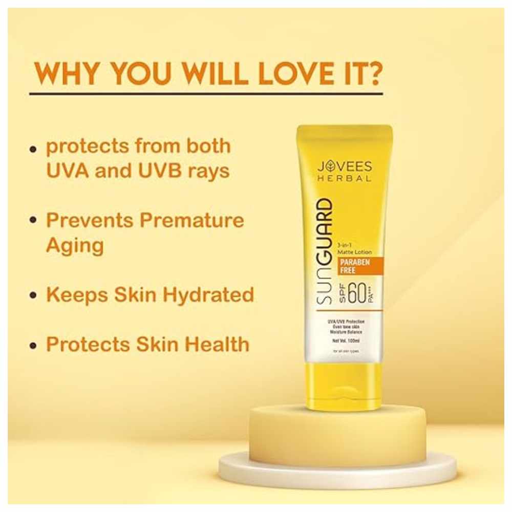 Jovees Herbal - 3-In-1 Sunguard SPF 60 - 100 ml