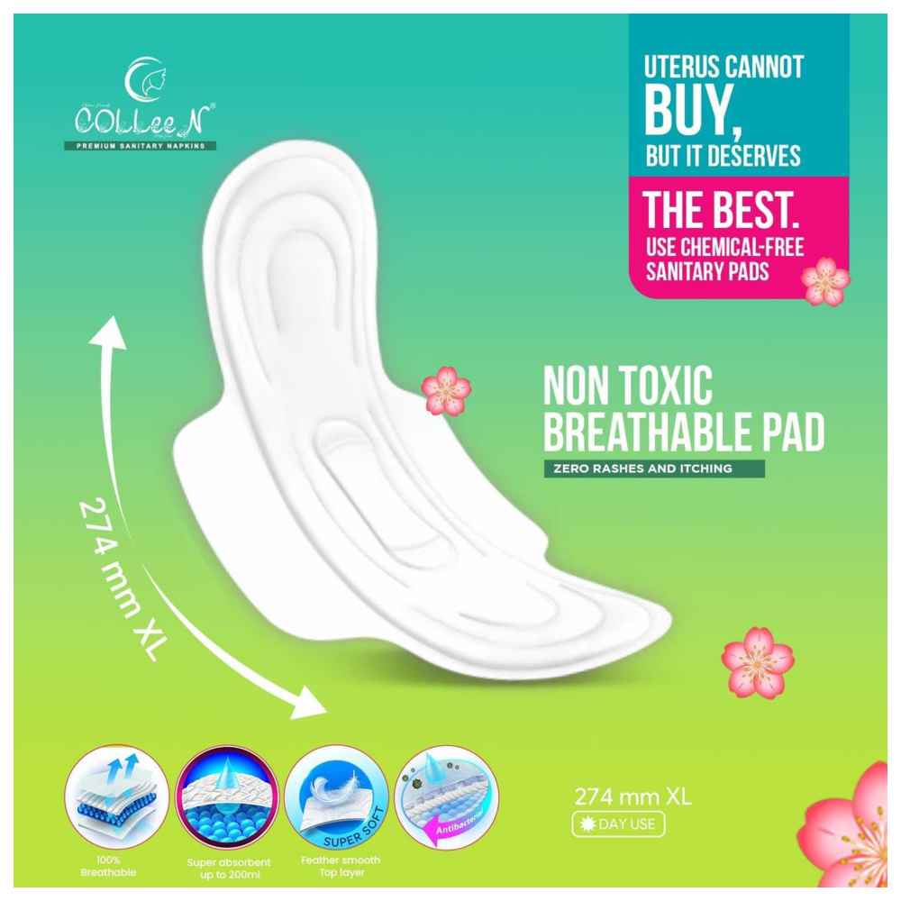 Colleen - Ultra Thin 100% Breathable Pads - XL - 7 Pcs