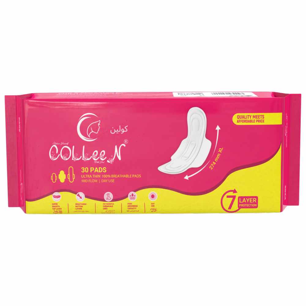 Colleen - Ultra Thin 100% Breathable Pads - XL - 30 Pcs