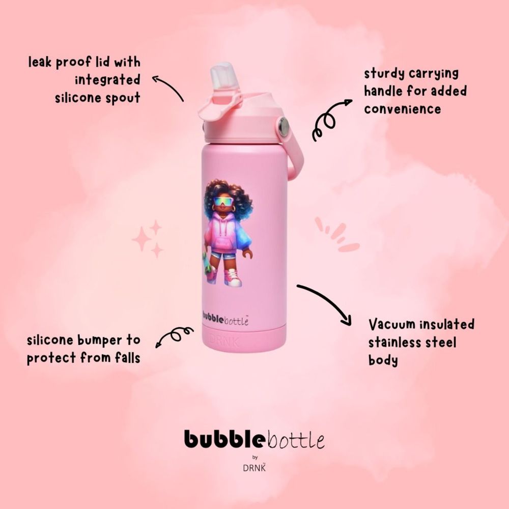 Drnk - Roblox Inspired Insulated Stainless Steel Bubble Bottle - Neon - 550 ml