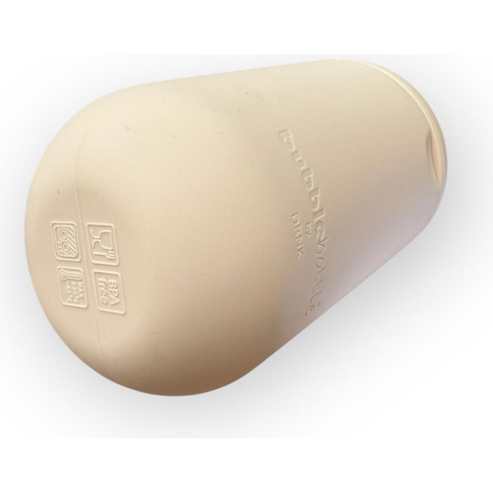 Drnk - Silicone Training Sippy Cup Bubblebottle - Cream - 350 ml