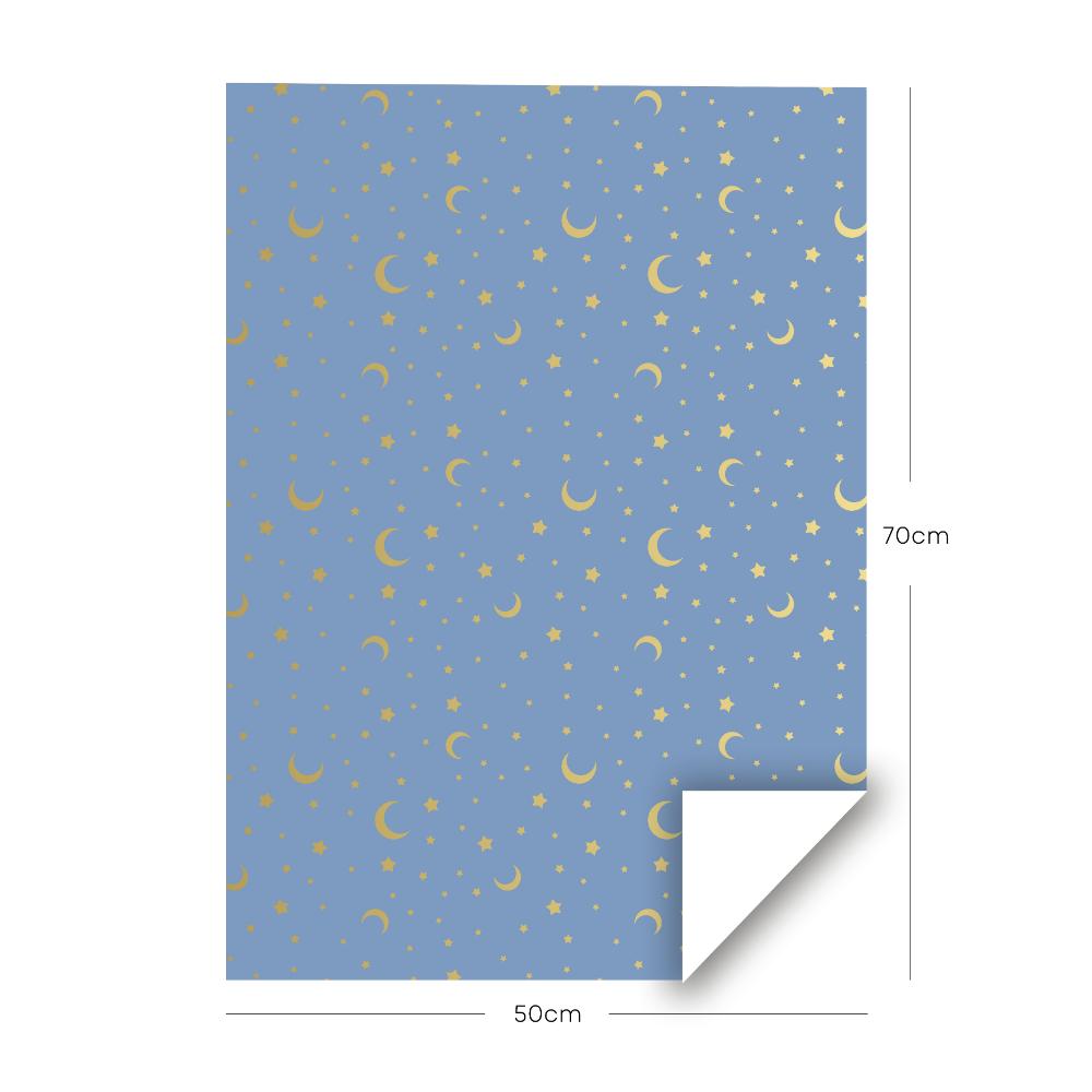 Share The Love - Gift Wrapping Paper Pack - Sky Themed Blue