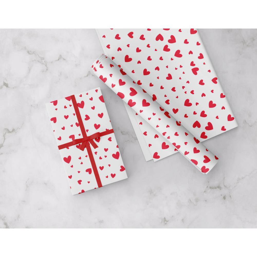 Share The Love - Gift Wrapping Paper Pack - Hearts - 041