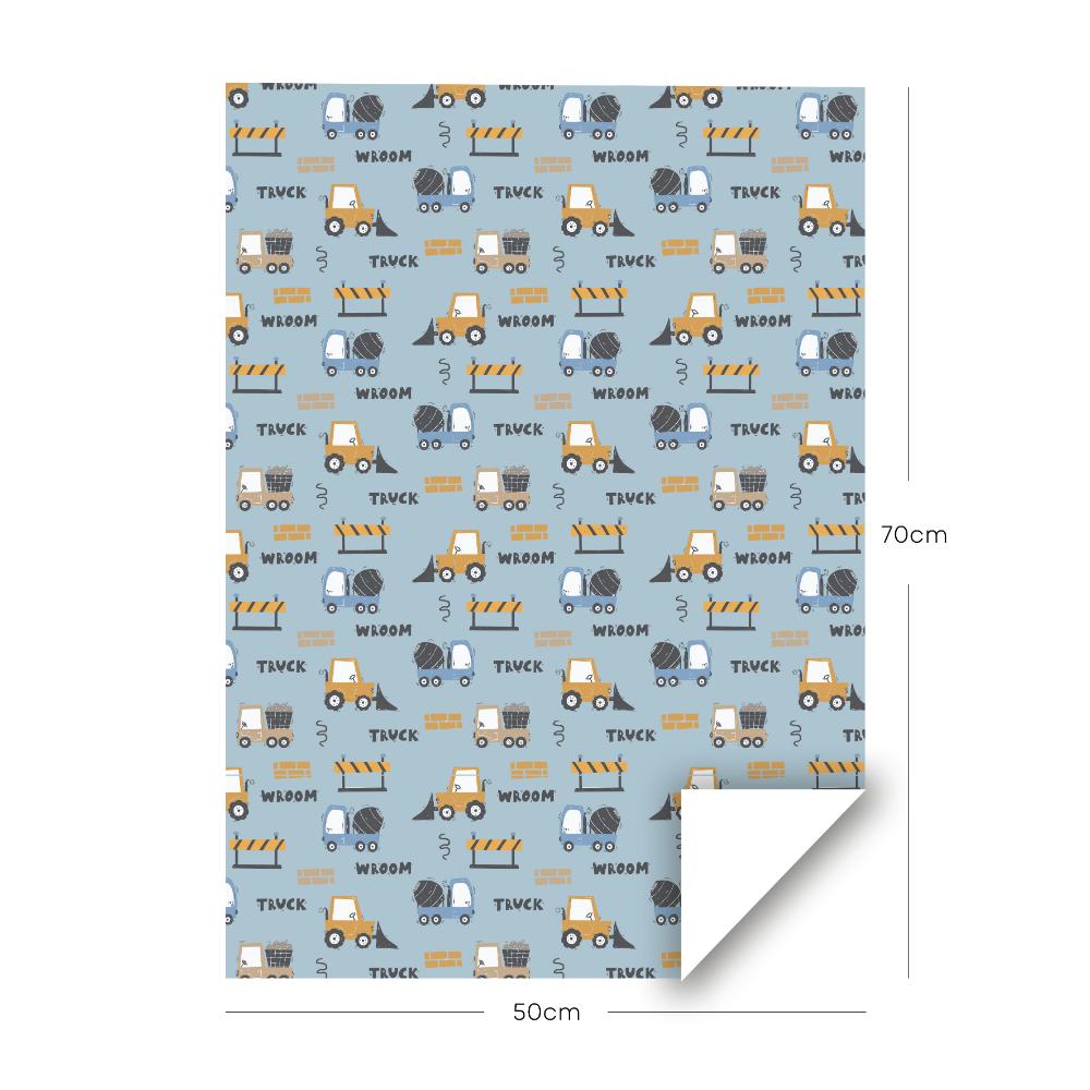 Share The Love - Gift Wrapping Paper Pack - DIGGERS KIDS WRAPPING PAPER