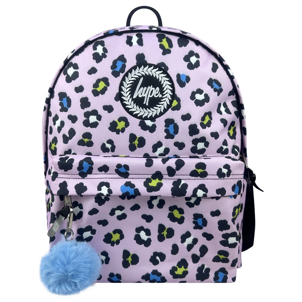 Hype - Iconic Backpack - Lilac Leopard - 16.5-inch