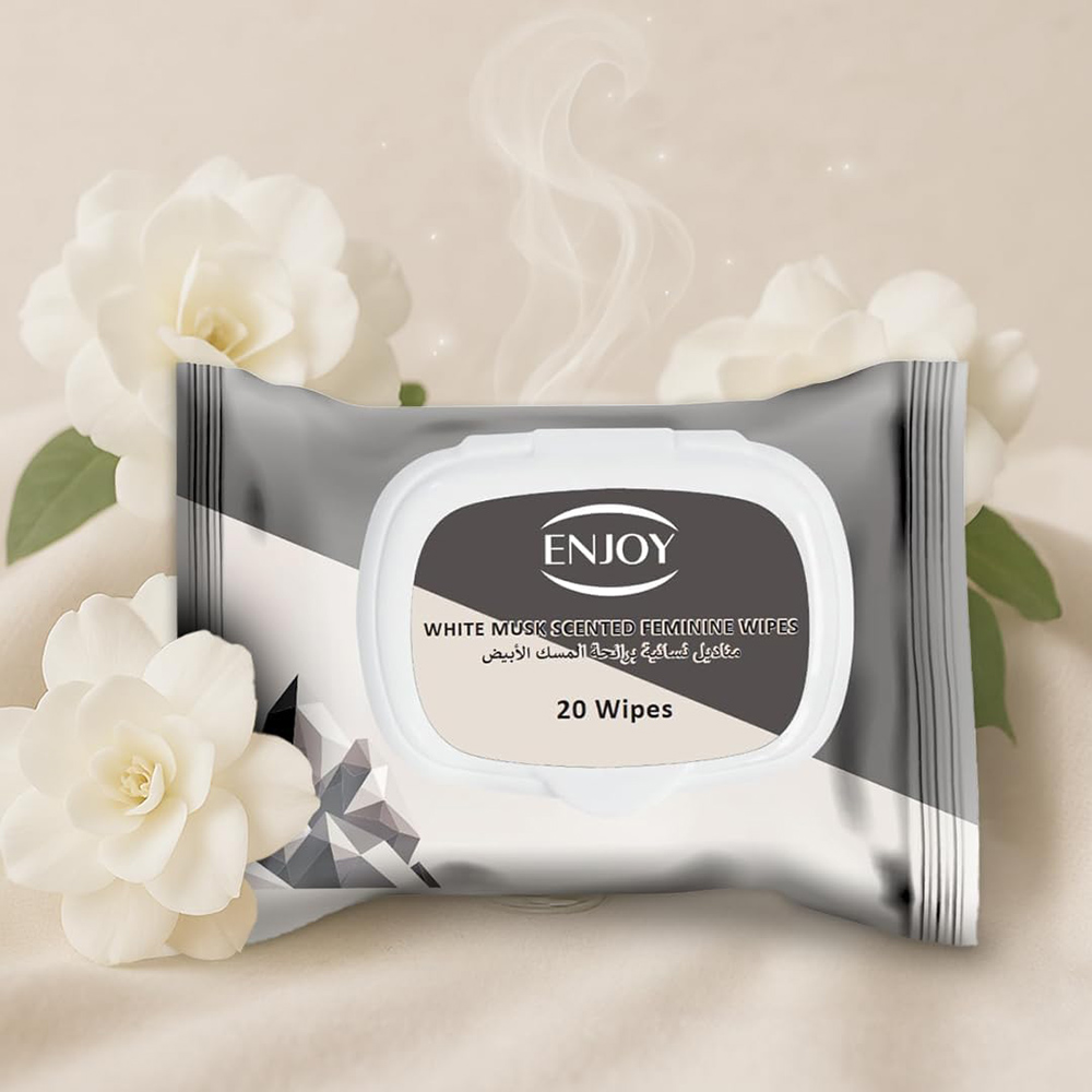 إنجوي - مناديل نسائية برائحة المسك الأبيض - 20 منديل